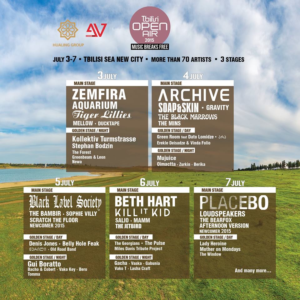 Placebo, Beth Hart and Zemfira to perform at Tbilisi Open Air 2015 – See the full line-up geotv.ge